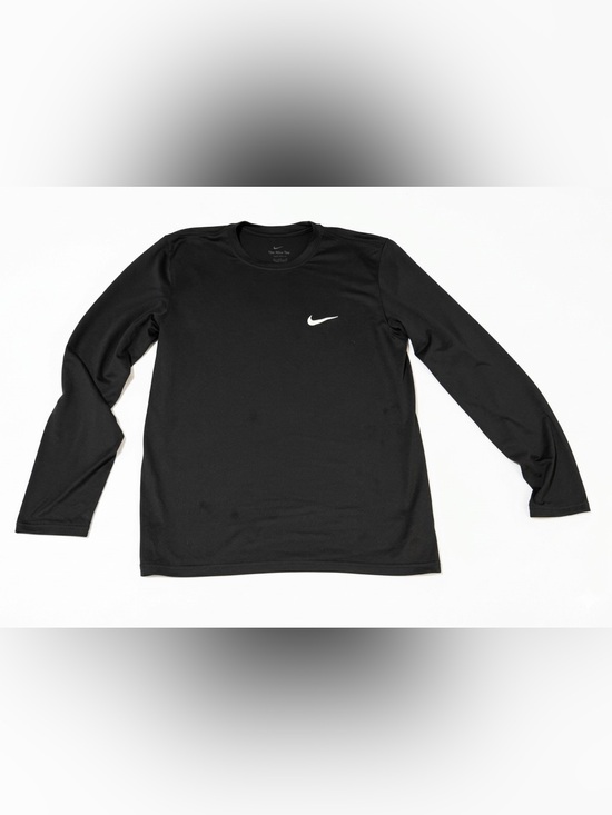 Nike Other - Nike Black Long Sleeve Thermal Crew Neck with White Swoosh